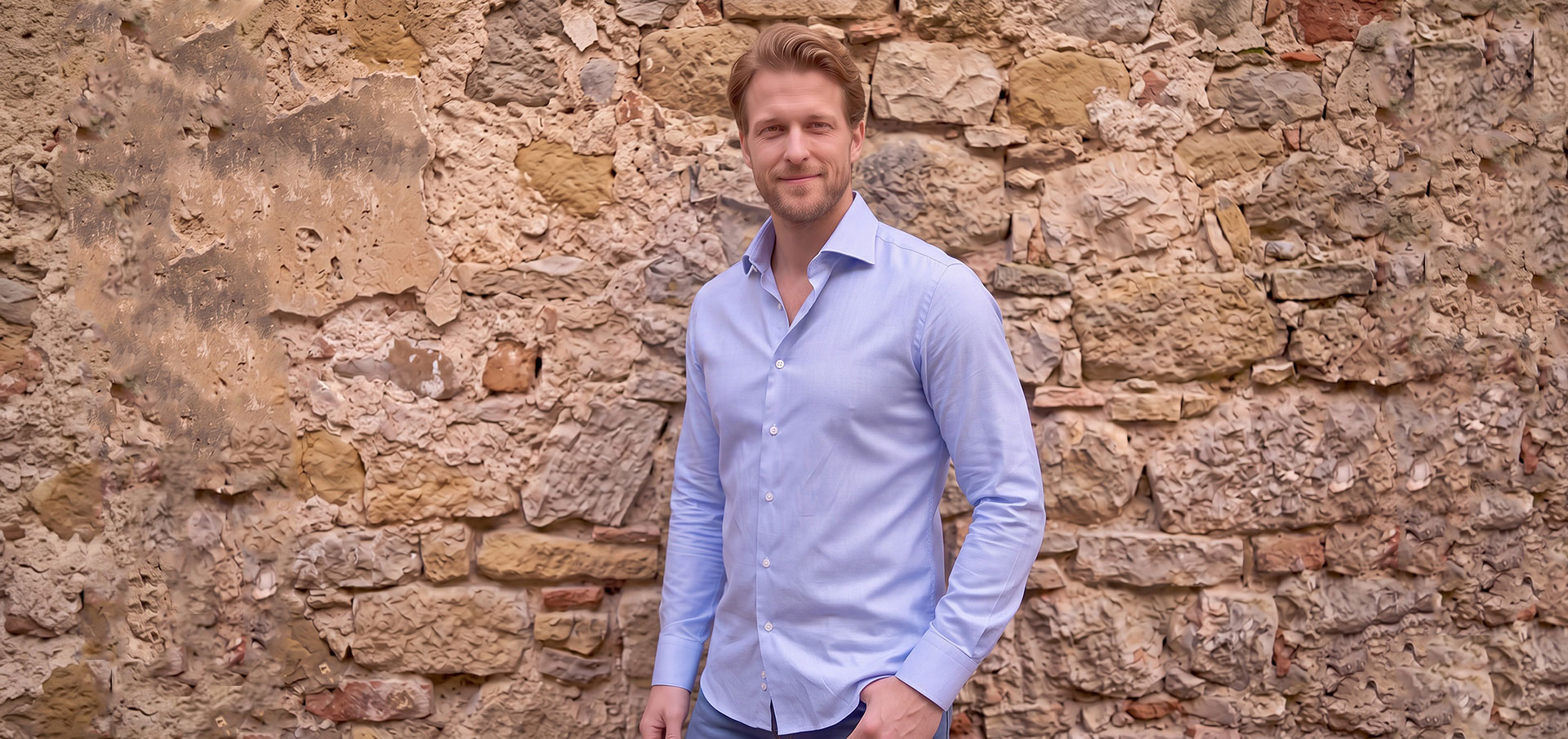 Chemise bleu pâle