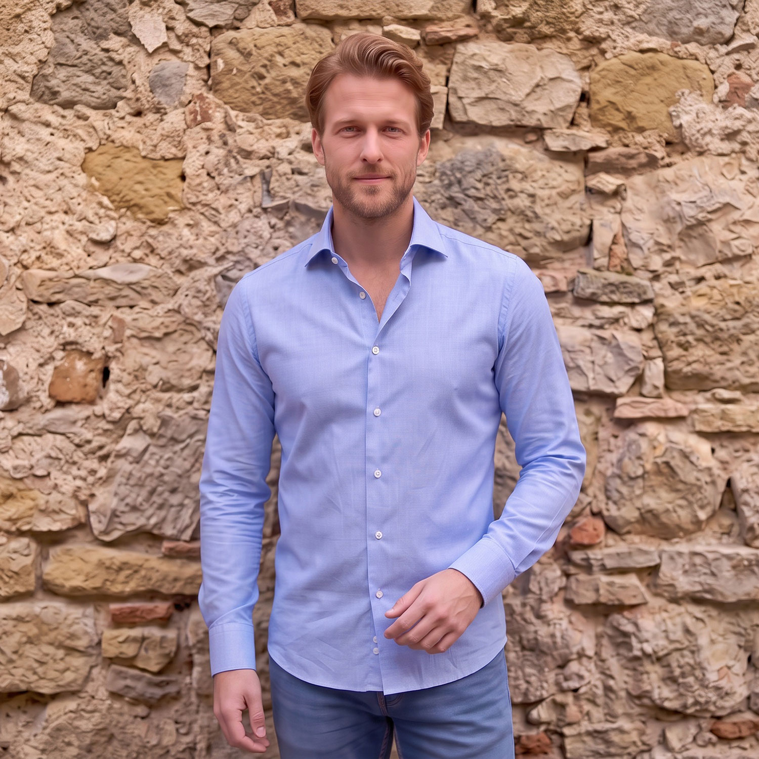 Chemise bleue chambray