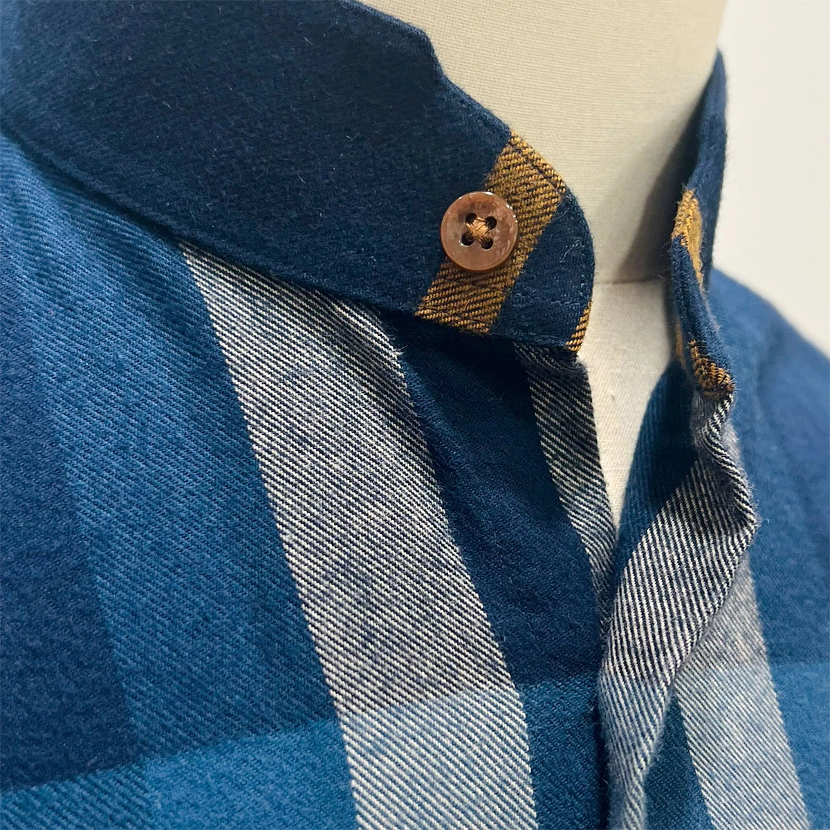 Chemise en flanelle à carreaux - Bleu - 17.00€ - Kiabi