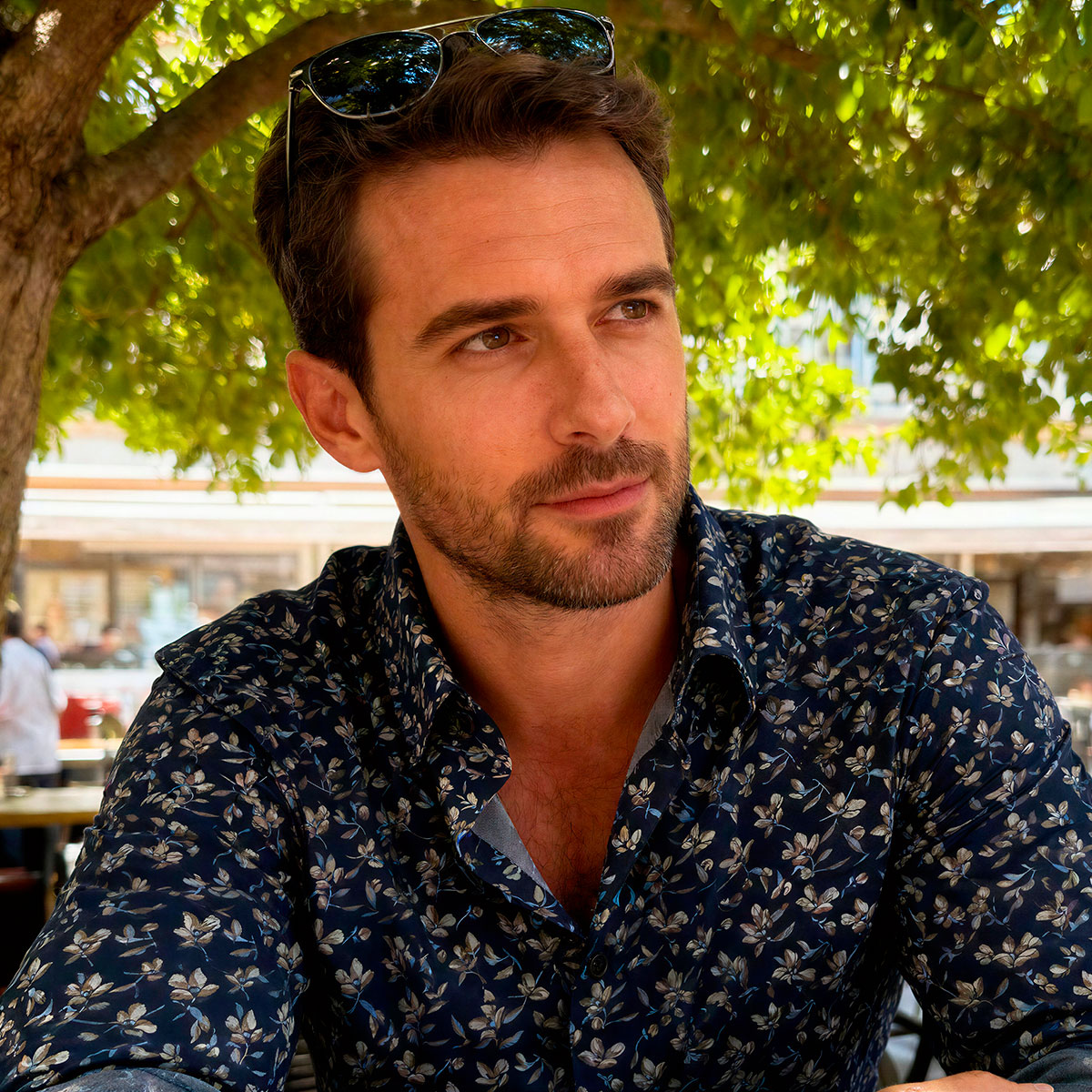 Chemise fleurs sur mesure