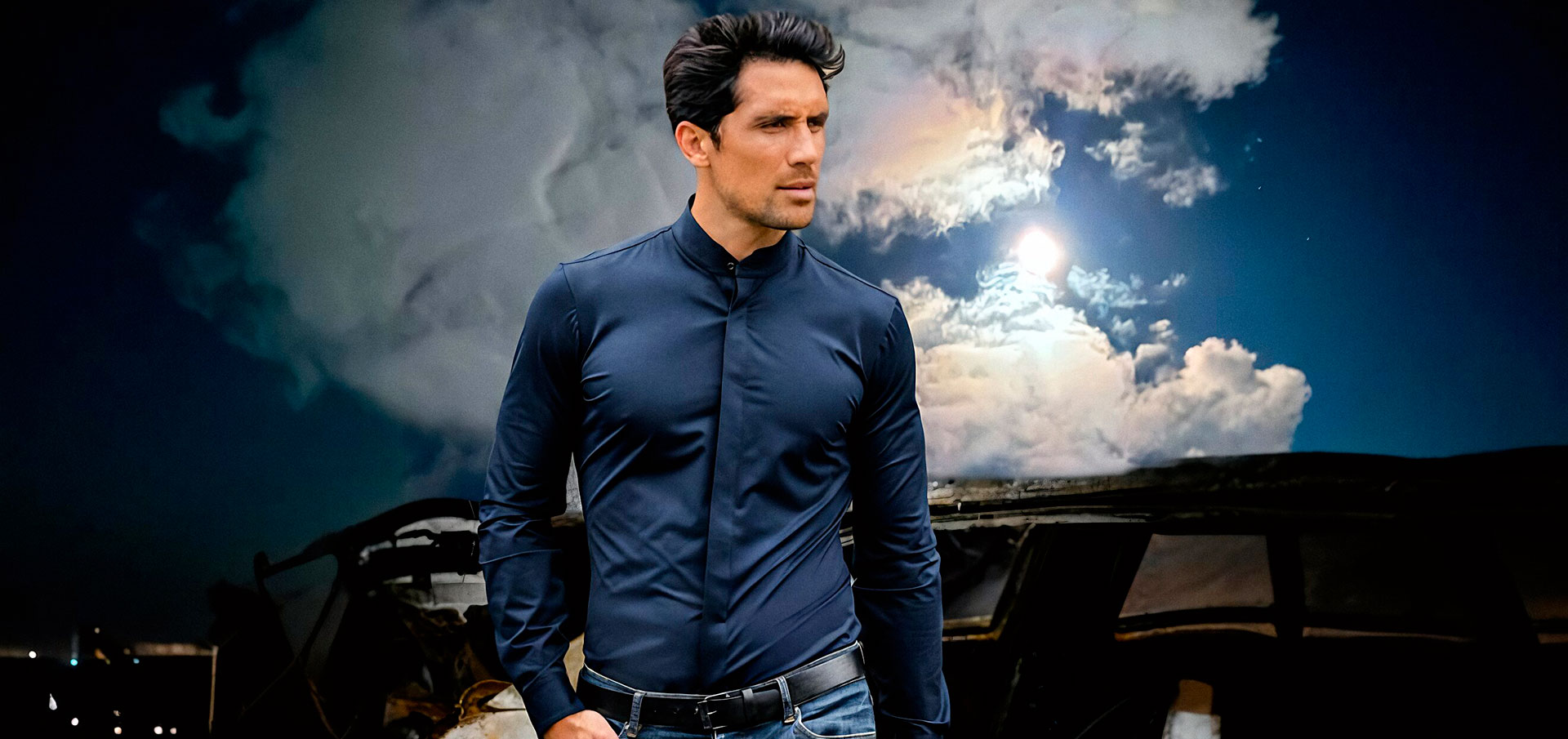 Chemise maille coton spandex