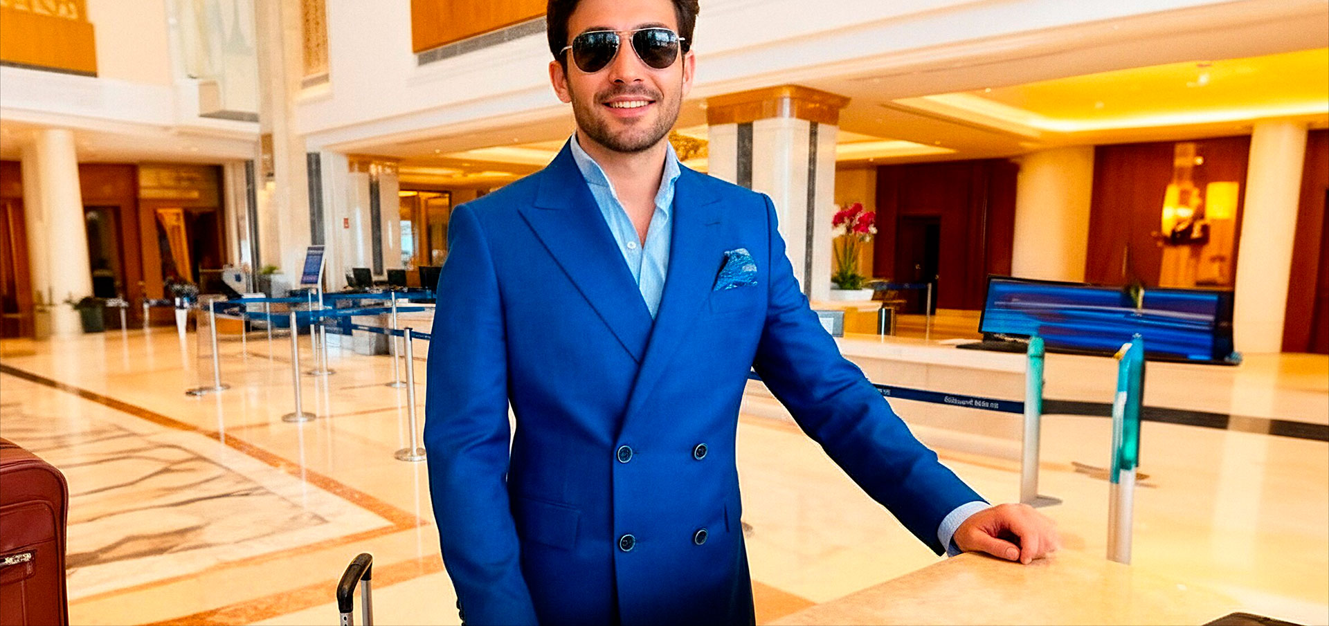 Costume bleu Ariston