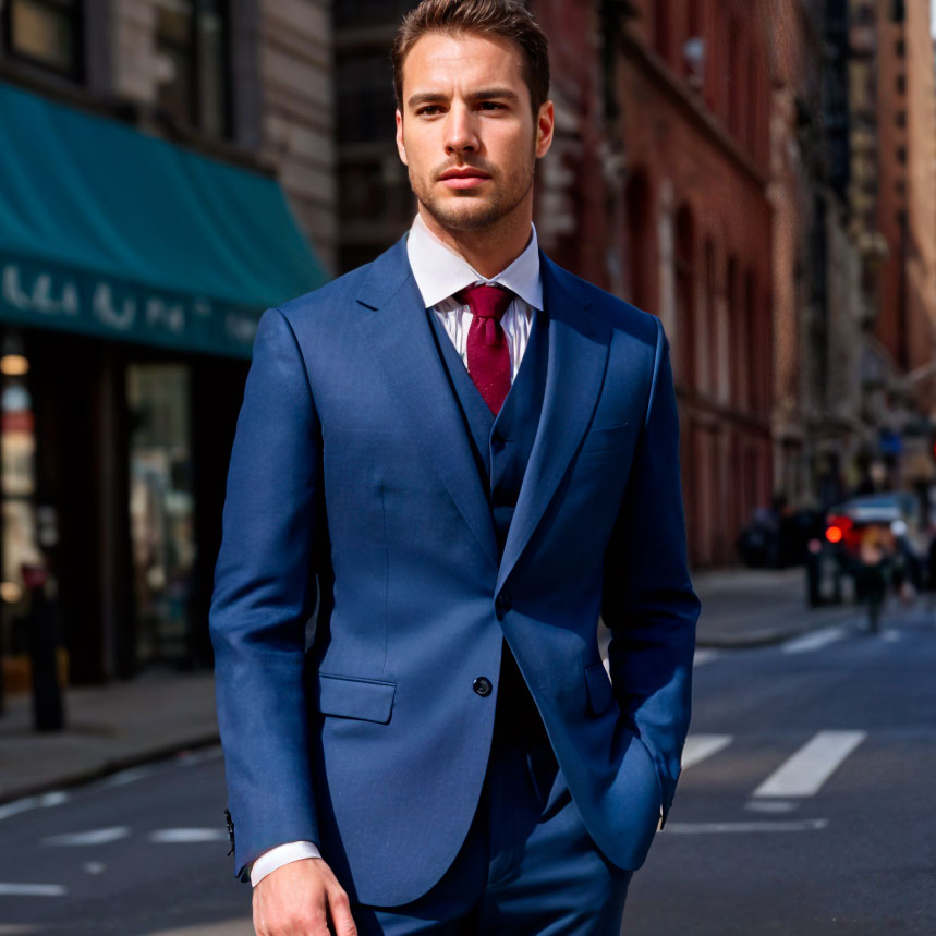 costume-bleu-royal-3-pieces 1