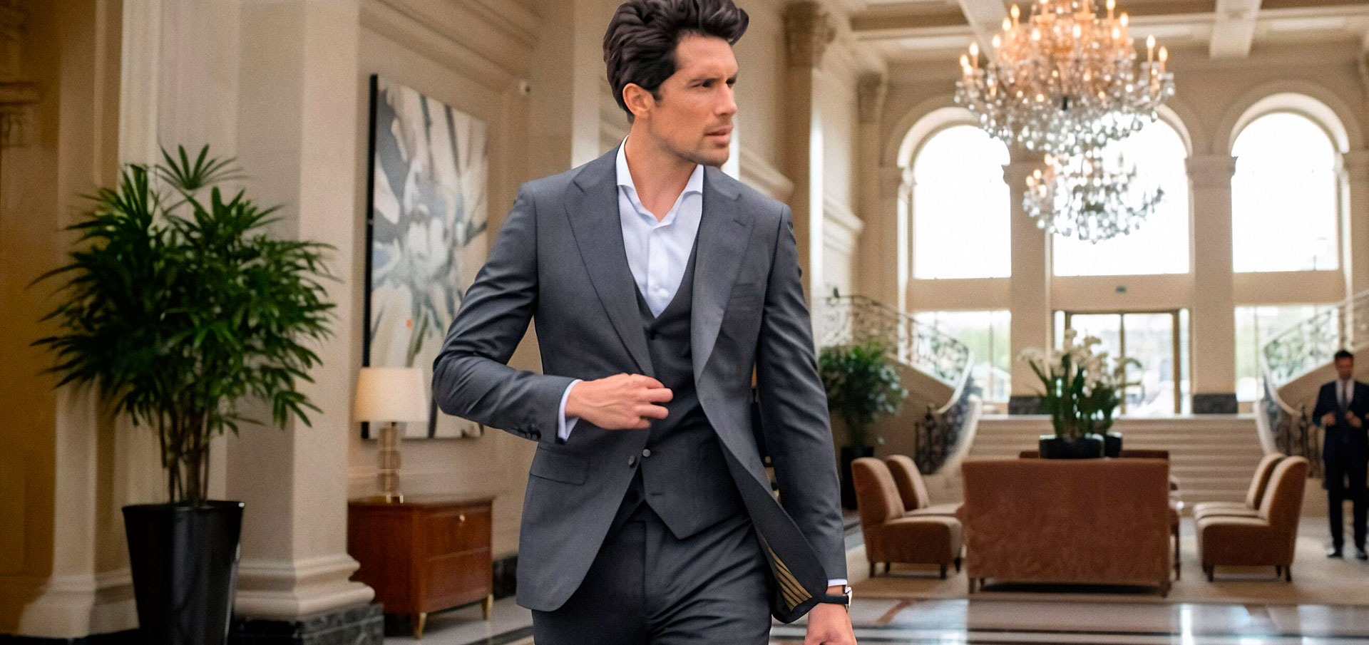 Costume gris anthracite