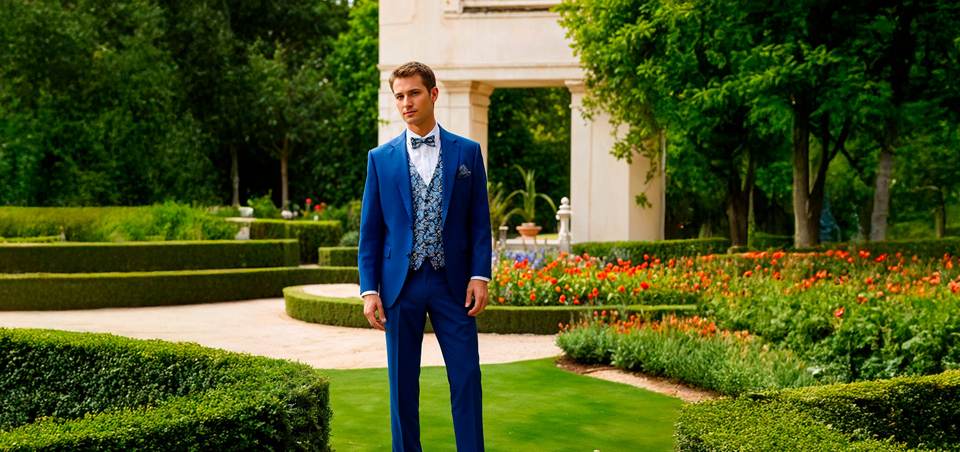 Costume bleu royal 3 pièces