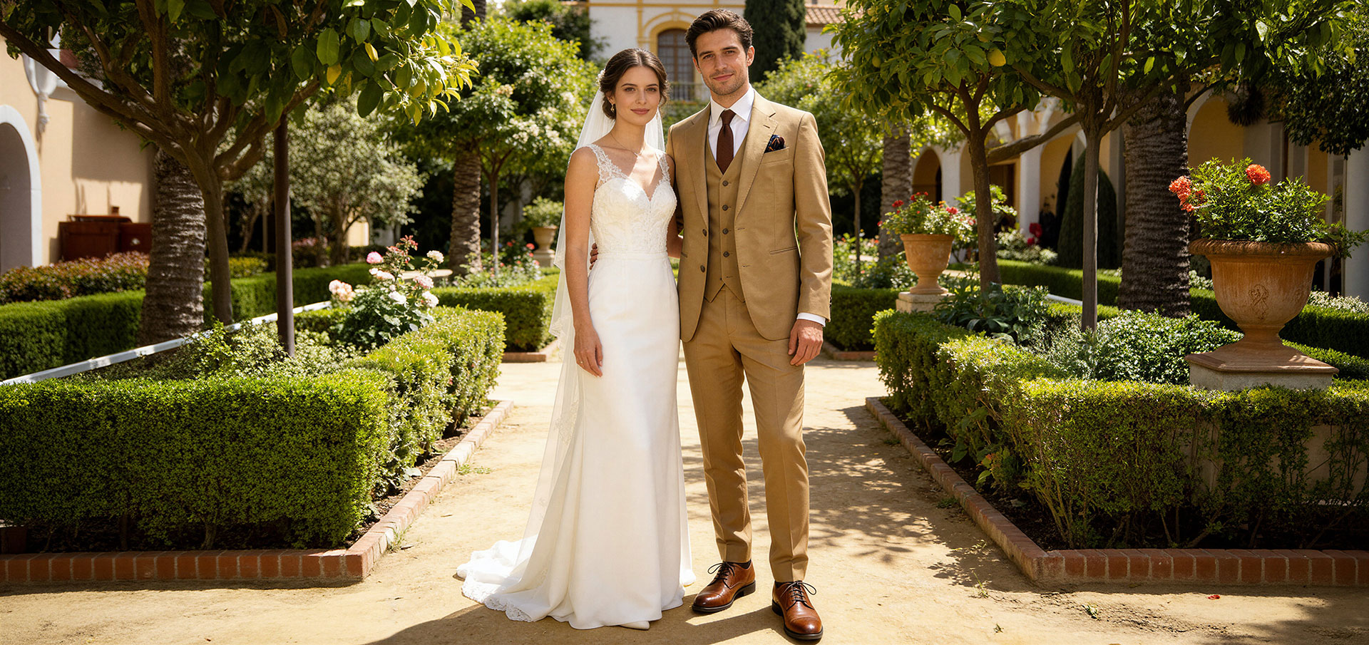 Costume trois pièces caramel