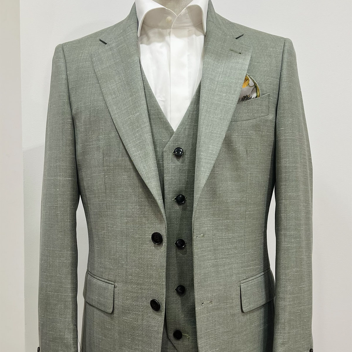 costume-vert-lin-soie 1