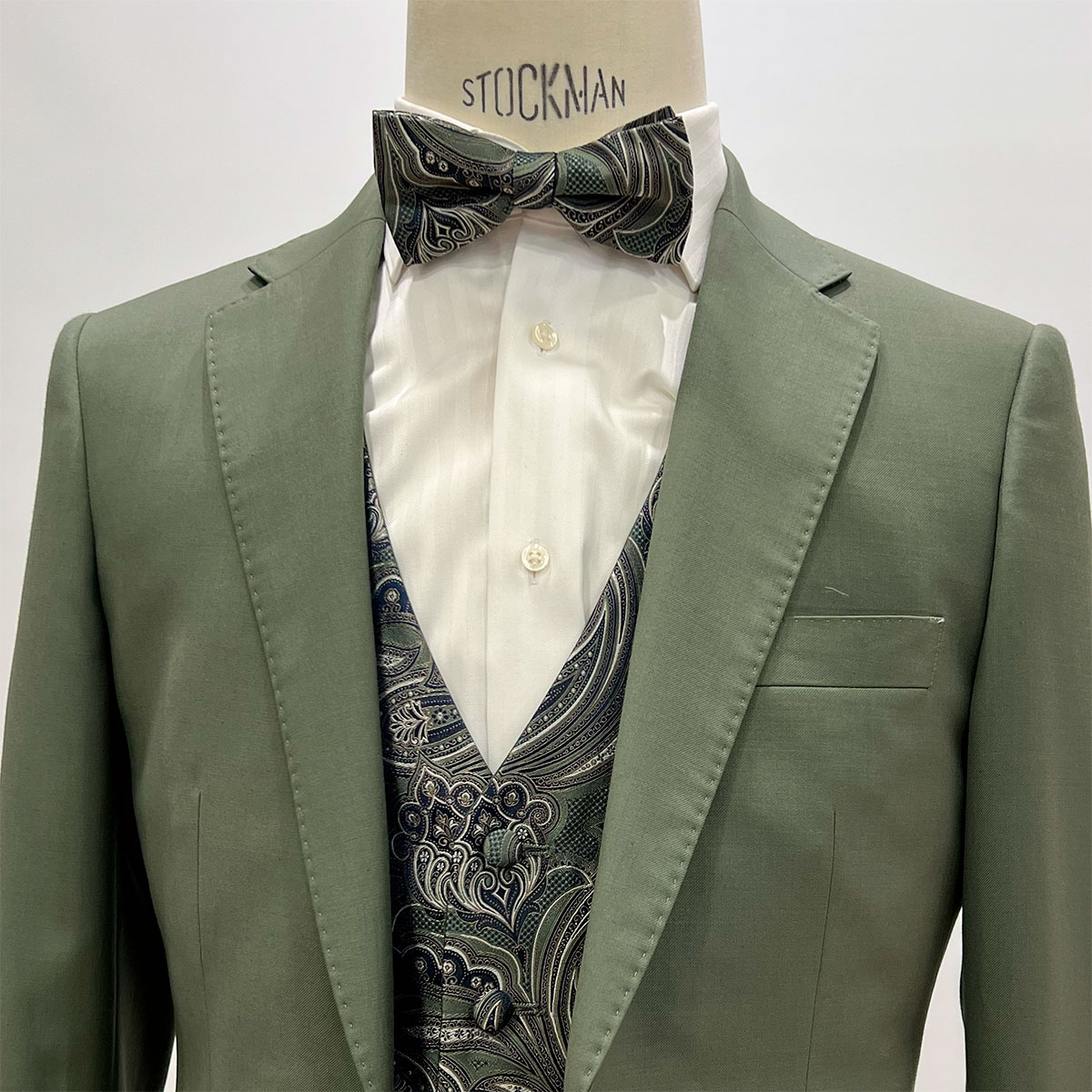 gilet-double-face-jacquard-vert 1