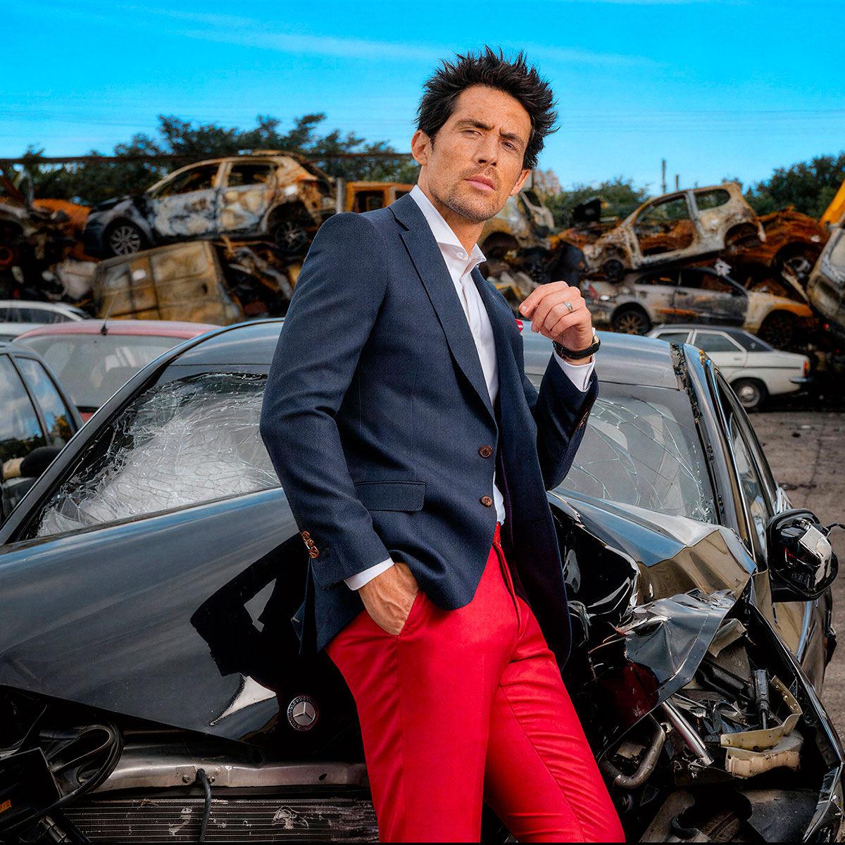 Veste blazer bleu marine