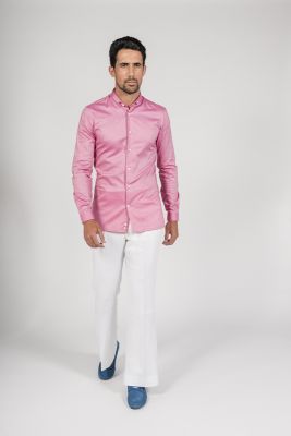 Pantalon lin blanc patte d’eph